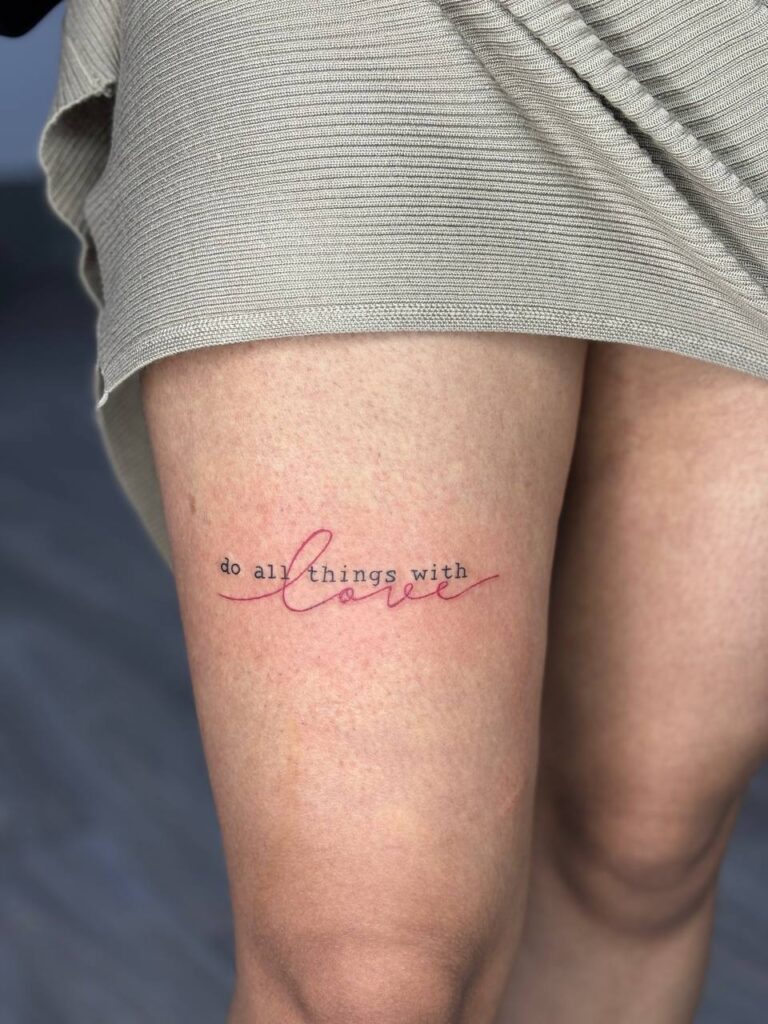 Elegant Calligraphy Tattoo Designs: Personalized Lettering, Artistic Script, and Timeless Ink Expressions