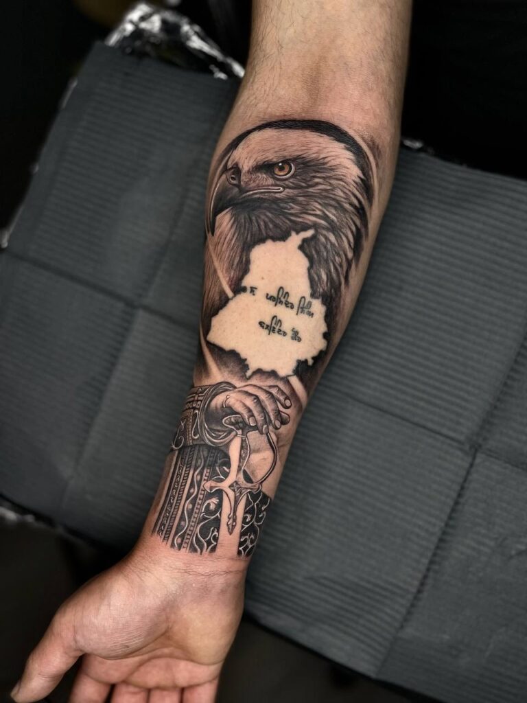 "Ink of Faith: Eternal Symbols Etched in Sacred Skin"